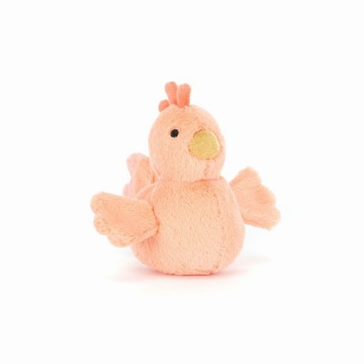Jellycat Fluffy Chicken Farmyard UK | 40836TQSN